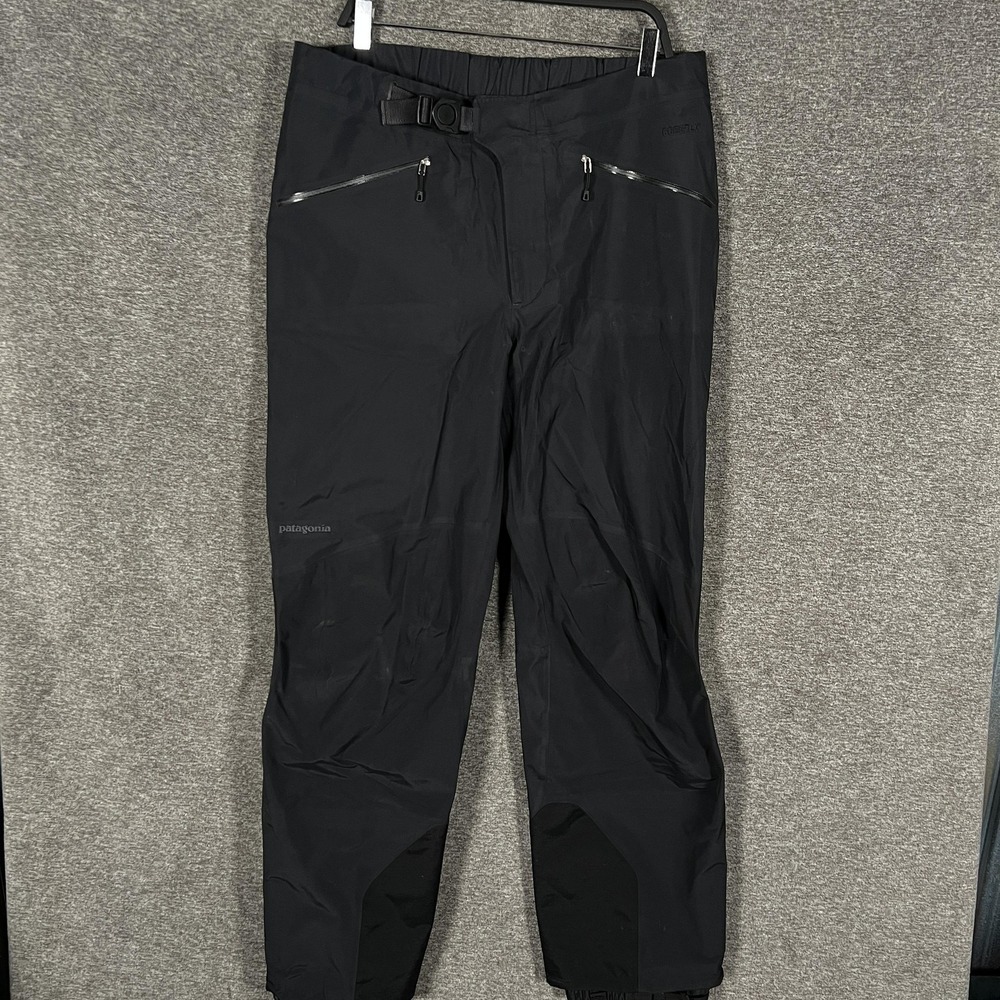 Patagonia‎ Triolet Pants Mens XL Black Gore-Tex Ski Snow Waterproof Zip Pockets